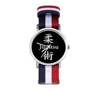 Ju Jitsu - Orologio da polso al quarzo, con numeri arabi, cinturino regolabile, unisex, personalizzabile, Stile:, regular, MHXYZHW
