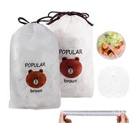 JUAEYIDDS 200 Pezzi Sacchetti per Alimenti freschi Pellicola Alimentare Coperture per Alimenti in plastica Coperture Elastiche riutilizzabili Copertura Alimentare per la conservazione degli Alimenti