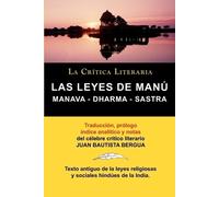Juan Bautista Bergua Las Leyes de Manu (Tascabile)