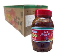 Juan Cheng Salsa Fave e Olio Piccante - 8 x 1,2 kg | Salsa di fagioli aromatica e speziata, ideale per piatti asiatici, confezione bulk da 9,6 kg totali