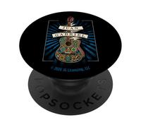 Juan Gabriel - Chitarra con Blue Sunburst PopSockets PopGrip Adesivo