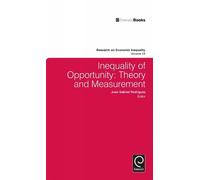 Juan Gabriel Rodríguez Inequality of Opportunity (Copertina rigida)
