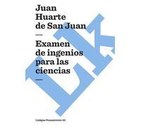 Juan Huarte De San Juan Examen de ingenios para las ciencias (Tascabile)