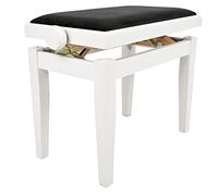 Juan Miguel Navarrez panca per pianoforte deluxe, bianco opaco NV43