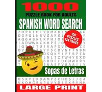Juan Pedro Pres 1000 Puzzle Book for Adults Spanish Word Search 100 (Tascabile)
