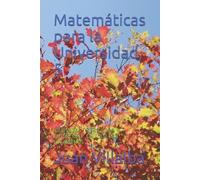 Juan Villalba Matemáticas para la Universidad, 5 (Tascabile)