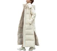 Juankrynord Cappotto Invernale da Donna, Caldo, Antivento, con Cappuccio Lungo Trapuntato Parka Lungo Spesso Caldo con Cappuccio Lungo Fino al Ginocchio con Cappuccio
