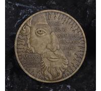 JUANLI Moneta commemorativa a Forma di Volto di Persona. La Tua Vita è determinata dai Tuoi pensieri. Colleziona Monete e Regali retrò.