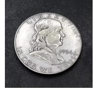 JUANLI Moneta commemorativa degli Stati Uniti del 1954 Franklin Replica Souvenir Moneta Colleziona Decorazione per la casa Medaglia Regalo