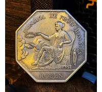 JUANLI Moneta commemorativa Francese del 1807, Moneta ricordo del Comitato di mediazione del Lavoro, Replica, Decorazione per la casa, Regali