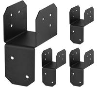 JuanNest 4 Staffe Angolari per Montanti in Legno, Supporti per Travetti in Acciaio, Connettori A Manicotto Saldati, Staffe Resistenti per Tetti, Tralicci E Strutture Interne Ed Esterne 1.5×2 Inches