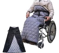 JuanNest Coperta Invernale per Sedia A Rotelle Comoda, Impermeabile, Antivento per La Parte Inferiore del Corpo E per Le Gambe per Anziani Disabili, Adatta Universale per Sedie A Rotelle Black
