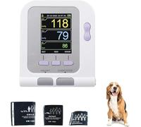 JuanNest Cuffia Digitale per Monitor della Pressione Sanguigna Veterinaria,Sfigmomanometro Elettronico per Cani/Gatti/Animali Domestici,3 modalità 3 Polsini per Le Cliniche Veterinarie,Uso Domestico