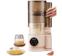JuanNest Macchina per Latte di Soia E Frutta Secca 1,5L, Macchina Automatica 8 in 1 per Latte Vegetale con 12 Lame, Timer 24H, Funzione Mantieni Caldo, Coperchio Insonorizzato per Uso Domestico A