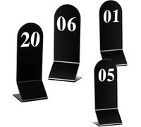 JuanNest Numero da Tavolo in Acrilico per Matrimoni,Numeri Bifacciale 1-20/40/60 Targhette Numerazione Tavoli, Bars Struttura Leggera, Riutilizzabile E Facile da Pulire,Cartellini Segnaposto 1-20