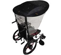 JuanNest Ombrellone Elettrico Universale for Sedia A Rotelle Tendalino Parasole Altezza Regolabile for Esterno Parasole Parapioggia per La Maggior Parte delle Sedie A Rotelle Vertical Style