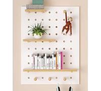 JuanNest Organizer da Parete,Pannelli Forati per Pareti,Scaffalature,Ripiani di Immagazzinaggio Uffici,Mensole da Muro,Organizzatori di Utensili,Forato Portautensili,Pannello Portaoggetti C,W60×H80cm