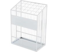 JuanNest Portaombrelli Grande Commerciale, Portaombrelli Indipendente Portaombrelli Rettangolare in Metallo per Bastoni da Passeggio, Scaffale A Griglia Moderna,Contiene 18/28 Ombrelli C,41×22×55cm