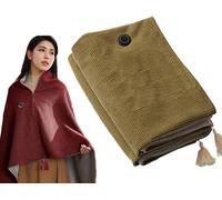 JuanNest Scialle Riscaldante,Coperta Riscaldante per Anziani,Coperta Termica Portatile in Sedia A Rotelle,3 Livelli di Riscaldamento,Riscaldamento Rapido,Migliora Circolazione Sanguigna Locale A