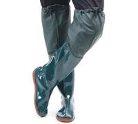 JuanNest Stivali da Pioggia Impermeabili Multiuso per Pesca E Caccia - Waders A Coscia da 80 Cm in PVC Leggero E Morbido con Stivali Integrati - Waders da Pesca Outdoor per Uomini E Donne C,38