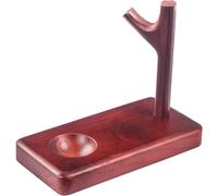 JuanNest Supporto per Pipe per Tabacco in Legno, Supporto Portatile per 1 Pipe, Accessori per Esposizione di Pipa da Tabacco, Portapipe Porta, Portapipa Universale, Casa E Ufficio,Fatta A Mano