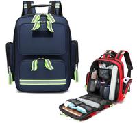 JuanNest Zaino Pronto Soccorso Vuota Trekking, Borsa Guardia Medica Borsa Emergenza Sanitaria Professionale per Kit Medica, EMT, EMS, Polizia, Vigili del Fuoco, Agenti di Sicurezza(Solo Borsa) A