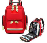 JuanNest Zaino Pronto Soccorso Vuota Trekking, Borsa Guardia Medica Borsa Emergenza Sanitaria Professionale per Kit Medica, EMT, EMS, Polizia, Vigili del Fuoco, Agenti di Sicurezza(Solo Borsa) B