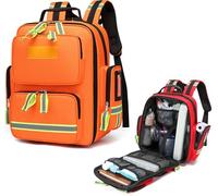 JuanNest Zaino Pronto Soccorso Vuota Trekking, Borsa Guardia Medica Borsa Emergenza Sanitaria Professionale per Kit Medica, EMT, EMS, Polizia, Vigili del Fuoco, Agenti di Sicurezza(Solo Borsa) C