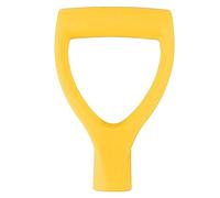 JUANQIAPAS per impugnatura a D per pala, materiale plastico, design ergonomico, efficienza migliorata, ampia applicazione, risparmio di manodopera (Giallo)
