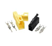JUANZD 1/5/20Set Kit 2 Vie Spina Auto Connettori 1H0906712 191906231A Maschio Femmina for Cablaggio Automobilistico 2.8mm connettori di Serie(Male female set,5Sets)