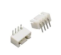 JUANZD 50/100/200 pz JST Passo 2.54mm XHR Ad Angolo Retto PCB Scheda Al Connettore 2-10Pin Filo A Scheda connettore Alloggiamento Wafer 90 Gradi(4Pin,50PCS)
