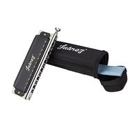 JUAREZ BlackBird JRH1248K - Armonica cromatica professionale, in chiave di do, 12 fori, 48 toni, per organo a bocca, copertura, piastra in rame cromato, pettine, ABS, ance - bronzo fosforoso con panno