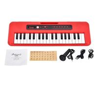 Juarez JJRK-450 - Tastiera elettronica junior a 37 tasti pianoforte con microfono, alimentazione USB Type-C, registrazione e riproduzione, apprendimento OKON, altoparlante singolo, cuffie e jack di