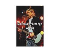 juaseehke Kurt Cobain(11) poster decorativi su tela, poster estetici, stampa artistica da parete, poster decorativi, 20 x 30 cm, senza cornice