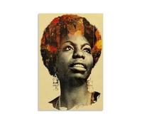 juaseehke Nina Simone (2) Poster decorativi su tela, poster decorativi da parete, 30 x 45 cm, senza cornice