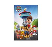 juaseehke PAW Patrol (3) Poster decorativi su tela per stanza, stampa artistica da parete, 30 x 45 cm, senza cornice