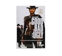 juaseehke Poster decorativi su tela, motivo: The Good The Bad and The Ugly Clint Eastwood (5), poster decorativi da parete, 50 x 75 cm, senza cornice, stile 8