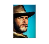 juaseehke Poster decorativi su tela, motivo: The Good The Bad and The Ugly Clint Eastwood (9), poster decorativi da parete, 20 x 30 cm, senza cornice