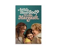 JUAWEYQOEA Poster con stampa artistica da parete con scritta "Are You There God It's Me, Margaret", decorazione artistica da parete vintage, per stanze (50 x 75 cm), senza cornice