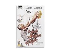 JUAWEYQOEA Poster su tela con stampa artistica da parete con scritta "The Lady takes a flyer", decorazione artistica vintage per stanze (60 x 90 cm), senza cornice