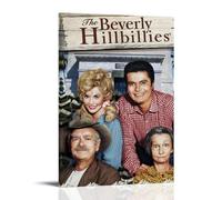 JUAWEYQOEA Poster su tela con stampa artistica da parete di The Beverly Hillbillies, decorazione artistica da parete vintage, decorazione estetica per stanze, 50 x 75 cm, con cornice