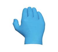 Juba 570 - Guanti deschable Nitrile, con taglia al tatto, colore: blu, taglia S