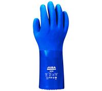 JUBA G PVC doppio strato senza cuciture con supporto in cotone, lunghezza 30 cm, blu, TAGLIA: 8