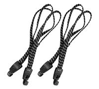 Jubaopen 2pcs Corda Elastica per Bicicletta Cinghie Elastica in Gomma con Ganci Universale Cavi Elastici con Gancio in Plastica per Moto Valigia Campeggio Camper 3 in 1-68cm