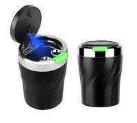 Jubaopen 2PCS Posacenere auto, Portacenere per Luce LED Automatica Posacenere con Coperchio Posacenere per Auto con Coperchio Rimovibile Senza Fumo Posacenere di Grande Capacità