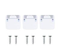 Jubaopen 3pcs Interruttore porta armadio interruttore porta armadio interruttore di illuminazione automatico interruttori porta mobile interruttore automatico interruttore automatico per armadi bianco