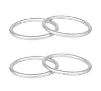 Jubaopen 4 Pcs Anello per Imbracatura in Alluminio 6061 Anello Porta Facia per Bambini Portabebè Accessori di Anelli per Marsupi e Fasce per Neonati Mamma Padre Diametro Esterno 9cm Spessore 0,6cm