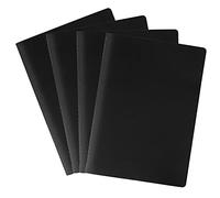 Jubaopen 4pcs A4 Taccuino con Copertina Rigida Quaderno Schizzi Disegno Taccuino a Rilegatura con Copertina Carta Kraft Nero Pagine Giallo 40 Fogli per Diario Viaggio Appunti -28,5 * 20,7cm