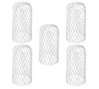 Jubaopen 5Pcs Protezione per Grondaia Protezione Foglie e Detriti Antipioggia Estensibile Filtro Foglie in Alluminio Bloccare Foglie Muschio Fango -15 * 8cm