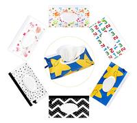 Jubaopen 6 Pcs Contenitore Porta Salviette Umidificate Portabile Custodia per Salviette per Bambini in EVA Riutilizzabile Dispenser Sacchetto per Salviette Umide per Neonati Trucco all’aperto-25*14cm